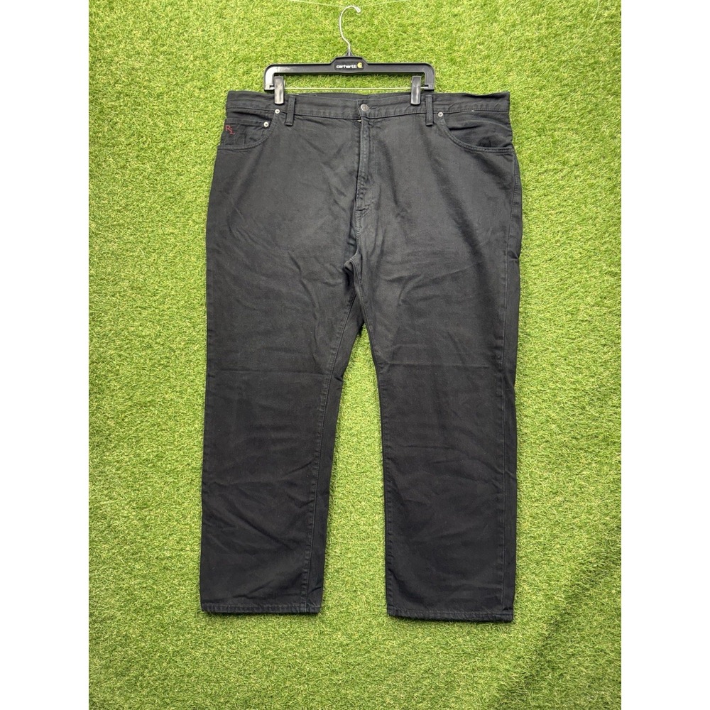 Polo Ralph Lauren Hampton Straight Jeans Mens 44B 30L Hudson Black Chino Dress